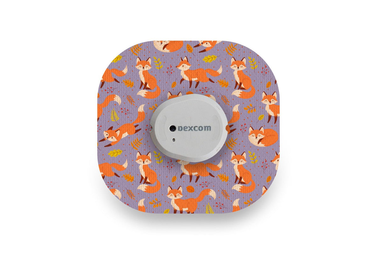 Fox in the Fall Patch for Dexcom G7 / One+ diabetes CGMs and insulin pumps