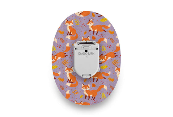 Fox in the Fall Patch for Glucomen Day diabetes CGMs and insulin pumps