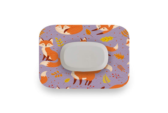 Fox in the Fall Patch for GlucoRX Aidex diabetes CGMs and insulin pumps