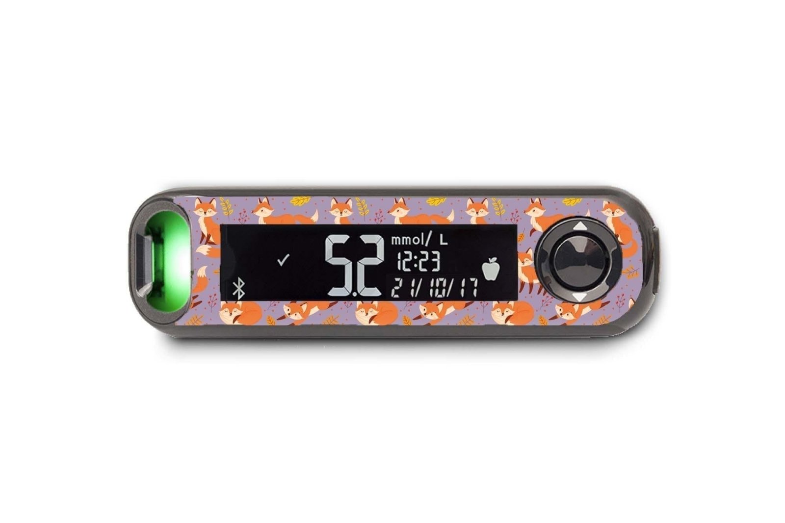 Fox in the Fall Sticker - Contour Next One for diabetes CGMs and insulin pumps