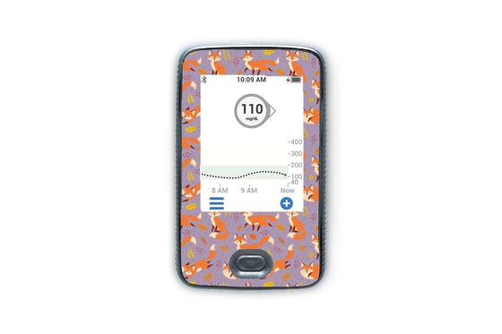 Fox in the Fall Sticker - Dexcom Receiver for diabetes CGMs and insulin pumps