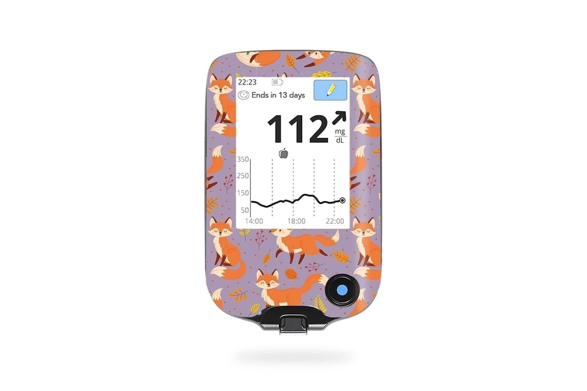 Fox in the Fall Sticker - Freestyle Libre Reader for diabetes CGMs and insulin pumps