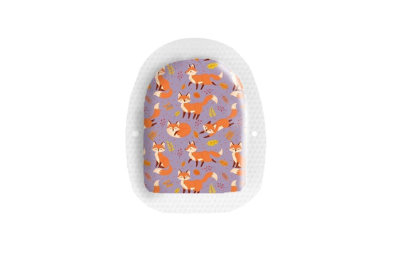 Fox in the Fall Sticker - Omnipod Pump for diabetes CGMs and insulin pumps