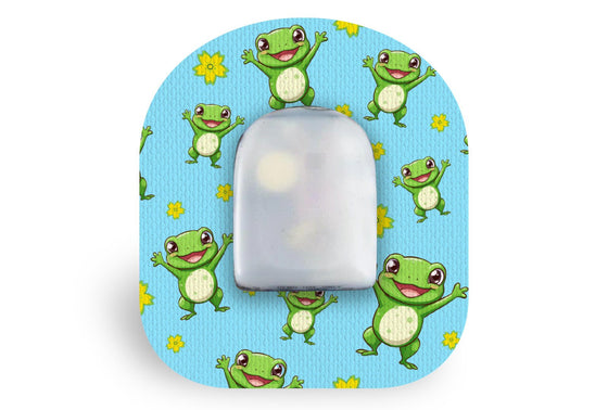 Freddy the Frog Patch for Omnipod diabetes supplies and insulin pumps