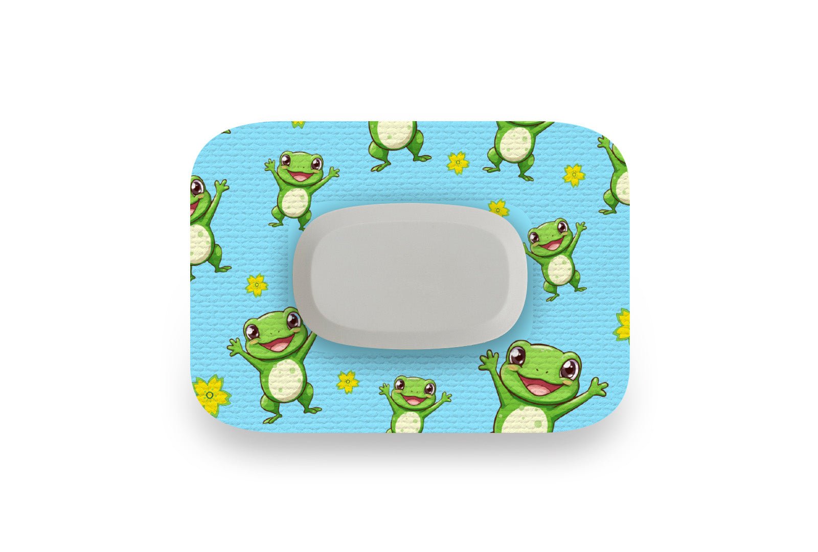 Freddy the Frog Patch for GlucoRX Aidex diabetes supplies and insulin pumps