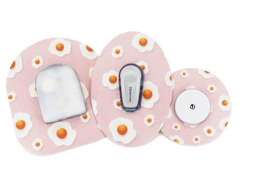 Fried Egg Patch for Freestyle Libre 2 diabetes CGMs and insulin pumps
