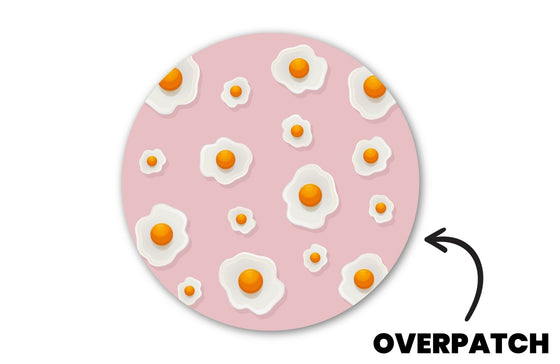 Fried Egg Patch for Freestyle Libre 3 diabetes CGMs and insulin pumps
