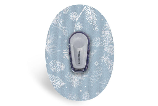 Frosty Feathers Patch - Dexcom G6 / One for Single diabetes CGMs and insulin pumps