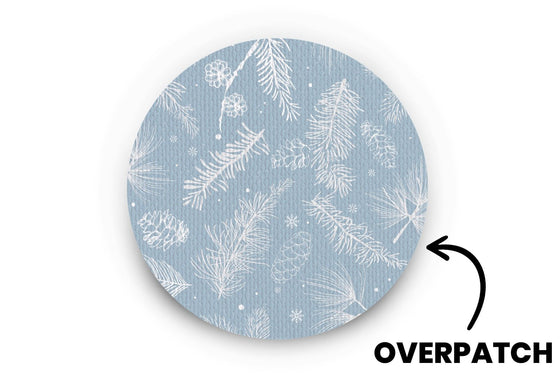 Frosty Feathers Patch for Freestyle Libre 3 diabetes CGMs and insulin pumps