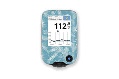Frosty Feathers Stickers for Freestyle Libre Reader diabetes CGMs and insulin pumps