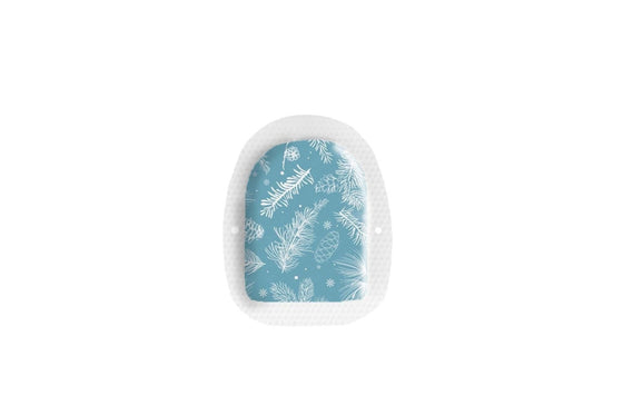 Frosty Feathers Stickers for Omnipod Pump diabetes CGMs and insulin pumps