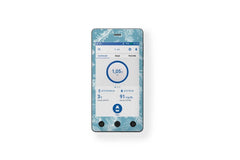 Frosty Feathers Stickers for Omnipod Dash PDM diabetes CGMs and insulin pumps