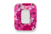 Fuchsia Florals Patch for Medtrum CGM diabetes supplies and insulin pumps