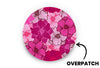 Fuchsia Florals Patch for Overpatch diabetes supplies and insulin pumps