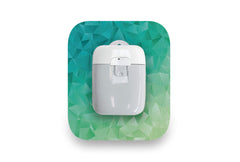 Geometric Green Patch for Medtrum Pump diabetes CGMs and insulin pumps