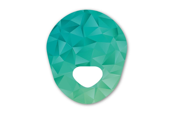 Geometric Green Patch for Guardian Enlite diabetes CGMs and insulin pumps