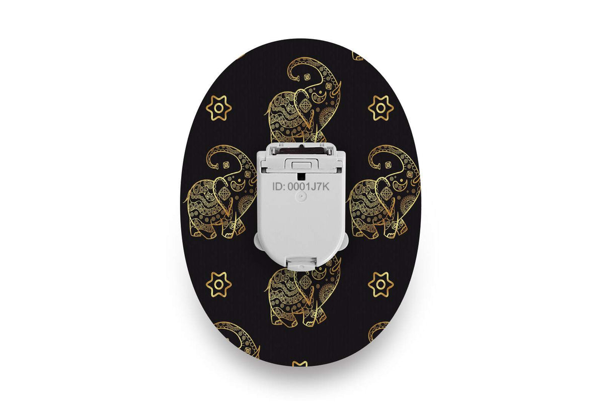 Gold Elephants Patch - Glucomen Day for Single diabetes CGMs and insulin pumps