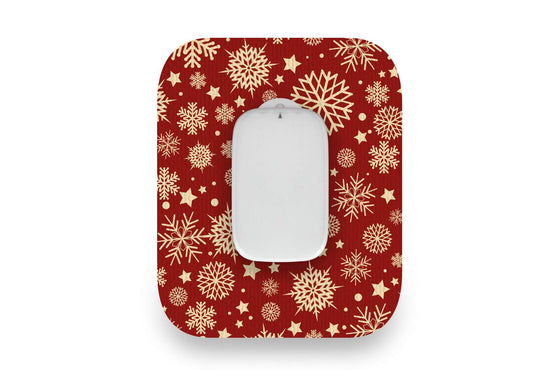 Golden Snowflakes Patch for Medtrum CGM diabetes CGMs and insulin pumps