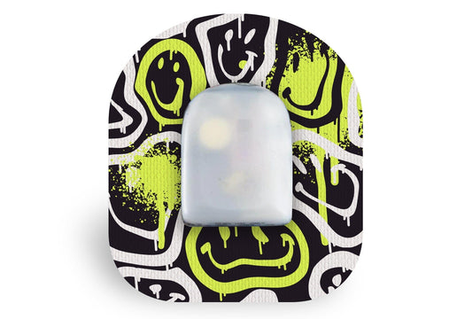 Graffiti Smiles Patch - Omnipod for Single diabetes supplies and insulin pumps