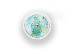 Green Marble Sticker for Freestyle Libre 1, 2, or 2+ diabetes supplies and insulin pumps