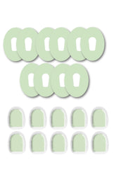 Green Pastel Patches Matching Set for Dexcom G6 diabetes CGMs and insulin pumps