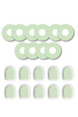 Green Pastel Patches Matching Set for Freestyle Libre diabetes CGMs and insulin pumps