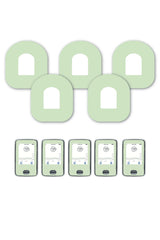 Green Pastel Patches Matching Set for Omnipod diabetes CGMs and insulin pumps