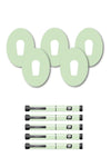 Green Pastel Patches Matching Set for Dexcom G6 diabetes CGMs and insulin pumps
