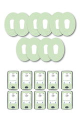Green Pastel Patches Matching Set for Dexcom G6 diabetes CGMs and insulin pumps