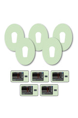 Green Pastel Patches Matching Set for Dexcom G6 diabetes CGMs and insulin pumps