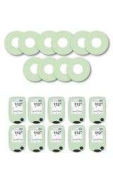 Green Pastel Patches Matching Set for Freestyle Libre diabetes CGMs and insulin pumps
