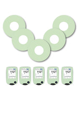 Green Pastel Patches Matching Set for Freestyle Libre diabetes CGMs and insulin pumps