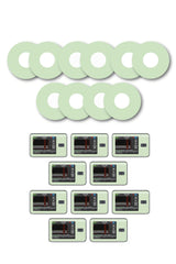 Green Pastel Patches Matching Set for Freestyle Libre diabetes CGMs and insulin pumps