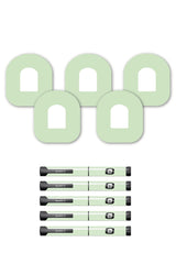 Green Pastel Patches Matching Set for Omnipod diabetes CGMs and insulin pumps