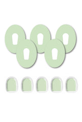 Green Pastel Patches Matching Set for Dexcom G6 diabetes CGMs and insulin pumps