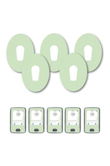 Green Pastel Patches Matching Set for Dexcom G6 diabetes CGMs and insulin pumps