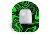 Green Swirl Patch for Omnipod diabetes supplies and insulin pumps