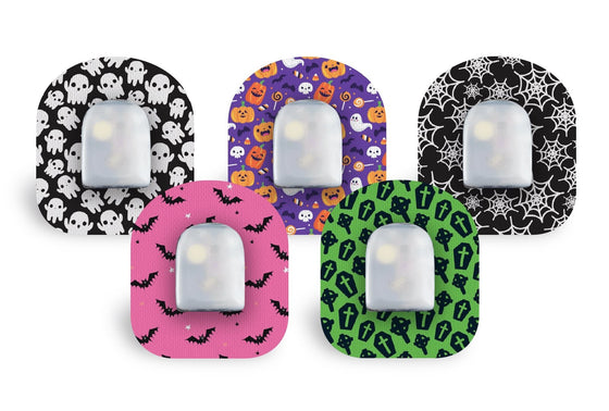Halloween Patch Pack for Omnipod - 5 Pack diabetes CGMs and insulin pumps