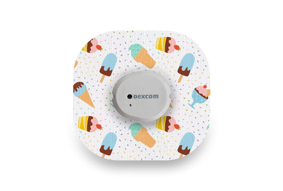 Ice Cream Patch for Dexcom G7 diabetes CGMs and insulin pumps