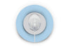 Infusion Site Patches for Pastel Blue diabetes CGMs and insulin pumps