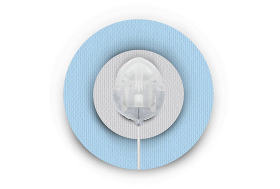 Infusion Site Patches for Pastel Blue diabetes CGMs and insulin pumps