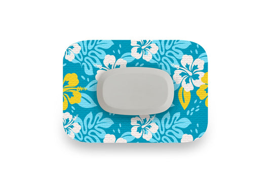 Island Flowers Patch - GlucoRX Aidex for Single diabetes supplies and insulin pumps