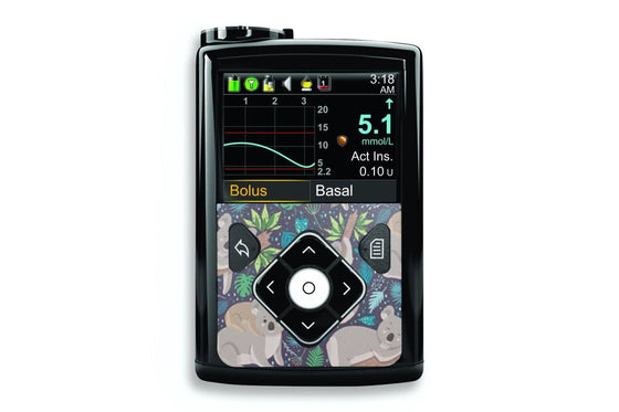 Koala Sticker - Medtronic 640g, 680g, 780g for diabetes CGMs and insulin pumps