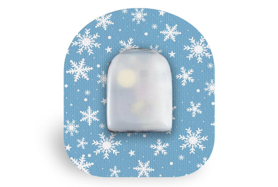 Let it Snow Patch for Omnipod diabetes CGMs and insulin pumps