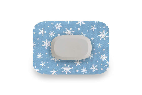 Let it Snow Patch for GlucoRX Aidex diabetes CGMs and insulin pumps