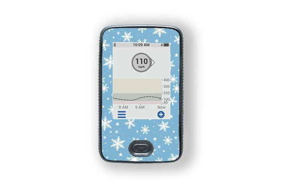 Let it Snow Stickers for Dexcom G6 Receiver diabetes CGMs and insulin pumps