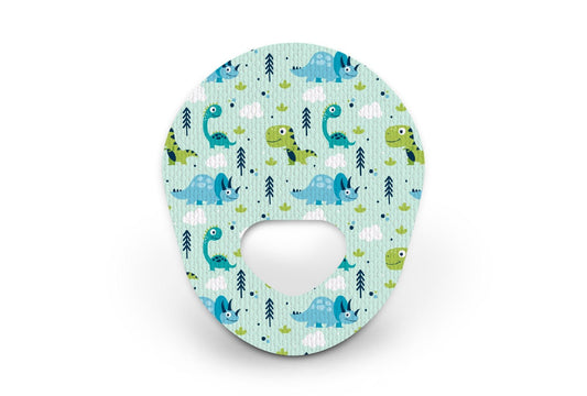 Light Dinosaurs Patch - Guardian Enlite for Single diabetes CGMs and insulin pumps