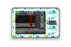Light Dinosaurs Sticker - T-Slim for diabetes CGMs and insulin pumps