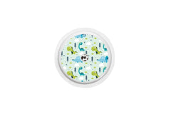 Light Dinosaurs Sticker for Freestyle Libre 1, 2, or 2+ diabetes CGMs and insulin pumps