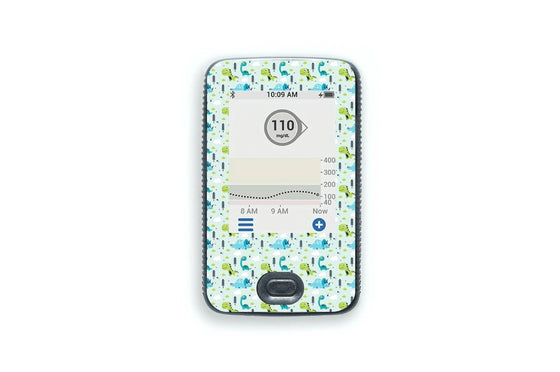 Light Dinosaurs Sticker for Dexcom Receiver diabetes CGMs and insulin pumps